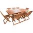 Salon De Jardin Bois Exotique Hongkong 8 Table Pliante 8