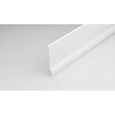 Plinthe souple en PVC grande qualité de MadeInNature®, Blanc, hauteur 70 mm, longueur (8ml, Blanc) -0