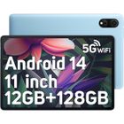 Blackview Tab 90 WiFi Tablette Tactile 10.9" HD+ IPS Android 14 2.4G+5G WiFi, RAM 12 Go ROM 128 Go-SD 2 To 8MP+13MP 8200mAh - Bleu