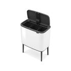 Poubelle Bo Touch bin Tri 3 x 11 Litres Blanc, Brabantia