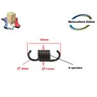 MULTIMARK Ressort d'embrayage - Compatible avec Berlan, Fuxtec, Gartech - Noir - Pour machines de jardinage