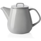 SWEEJAR HOME SWEEJAR Théière en Céramique 1,1 L Avec Infuseur Pour Le Thé et Café, Théière en Porcelaine Avec Poignée - Gris