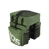 14892 Armée Vert ROSWHEEL – sac de coffre 3 en 1 pour vélo de route, porte-bagage arrière Double face pour le