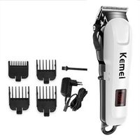 Km-809a Kemei – tondeuse à cheveux électrique pour hommes, rasoir puissant sans fil pour raser la barbe et co