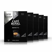 180 Capsules Aluminium Compatibles NESPRESSO® À USAGE DOMESTIQUE - CAFÉ RISTRETTO - Dosettes by Café Royal®