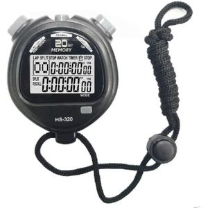CHRONOMÈTRE Chronomètre à mémoire avec compte à rebours, rétroéclairage et température, Minuterie numérique professionnelle noire Chronom A491