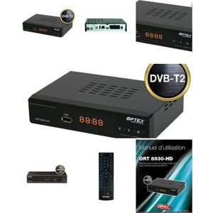 RÉCEPTEUR - DÉCODEUR   DECODEUR  NUMERIQUE ENREGISTREUR TNT HD DVB-T2 USB