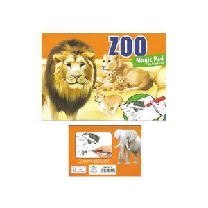 LIVRE DE COLORIAGE CreativeStudio - Album de poche Dessins Magiques - Theme Zoo
