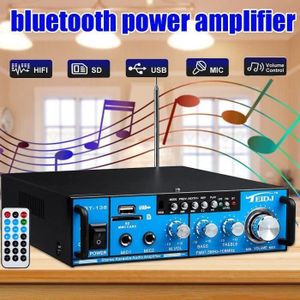 AMPLIFICATEUR HIFI Amplificateur Audio Stéréo HiFi Bluetooth USB FM R