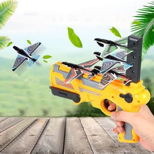 XeonZone 2PCS Avion Catapulte Avion en Mousse avec 8 Pi/èces Lanceur de Planeur pour Enfants de 3 Ans et Plus Avion Mousse Manuel Planeurs Enfant Jouet Avion de Jouet davion de Catapulte /à Bulles