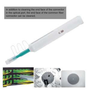 Haude Lot de 2 nettoyeurs de fibre optique SC One Click Cleaner Outil de nettoyage universel de fibre optique 2,5 mm et 1,25 mm