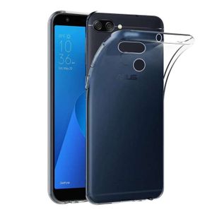Coque Transparente Asus Zenfone 4 Max Pro Plus - Housse Silicone + Verre Trempé Inclus