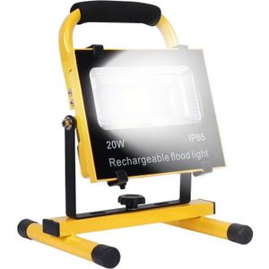 Projecteur LED Chantier Rechargeable 20W Lampe de Travail avec Rotation à  360° Lampe portable pour Chantier,Garage - Cdiscount Bricolage