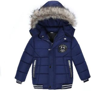 Doudoune D'Hiver à Capuche Pour Enfant Boodtag - Brillante, Col Fourrure Amovible, Fermeture Double - Taille 120 à 160