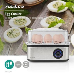 Cuiseur à œufs 2 œufs, cuiseur à œufs électrique compact à vapeur, meilleur  cuiseur à œufs bouillir les trois niveaux de cuisson - doux, moyen, dur