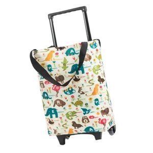 CHARIOT DE MARCHÉ Omabeta Caddie Chariot de courses pliable et Portable, chariot de courses en tissu Oxford avec roues, poignée extensible deco lit