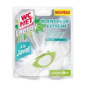 ENTRETIEN WC CHIMIQUE WC NET Bloc Energy Blancheur Extrême à la Javel Agrumes Fresh - 38 g