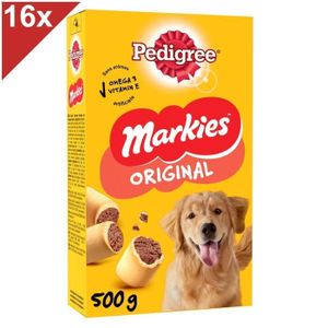 FRIANDISE PEDIGREE Markies Biscuits fourrés pour chien 16x50