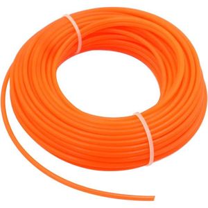 DÉBROUSSAILLEUSE  Zeqeey Fil de nylon rond pour débroussailleuse, 2,4 mm x 15 m, orange117