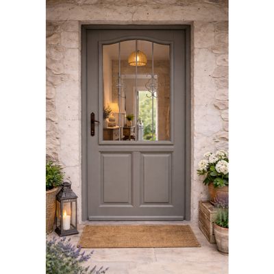 Porte D’entrée Bois GD LUCIE 1 – Droite, Second Choix, 215x90 Cm