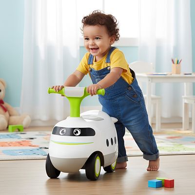GOPLUS Porteur Enfant 19-36 Mois avec Musique, Stockage Sous Siège et Roues Résistantes,Thème Police - Jeux - Jouets