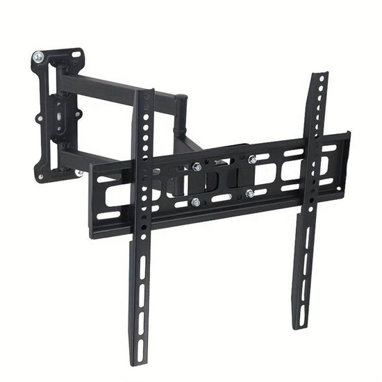 Support Mural TV FORGING MOUNT - Bras Articulé Longue Portée 109 Cm, Inclinable Et Pivotant Pour Écrans 50" à 90"