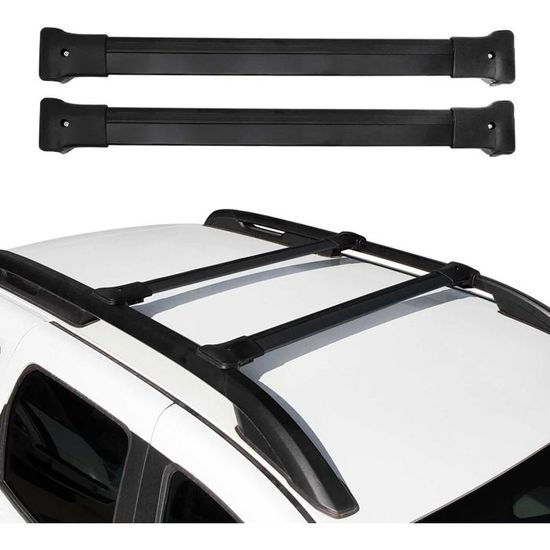 Barres Transversales Menabo Pour Dacia Sandero 2013-2024 - Noir, Installation Facile Et Robuste