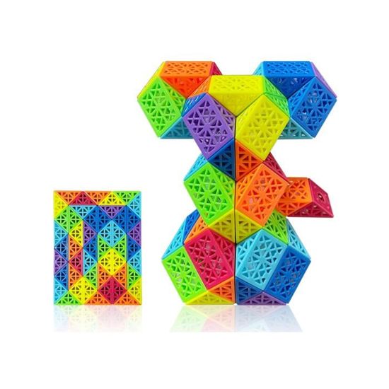 Vdealen Mini Cubes Pour Enfants, Jeux De Puzzle, Récompenses Scolaires Et Prix En Classe Pour étudiants, Décoration De Fête D'anniversaire, Cadeau De Noël(Lot De 48