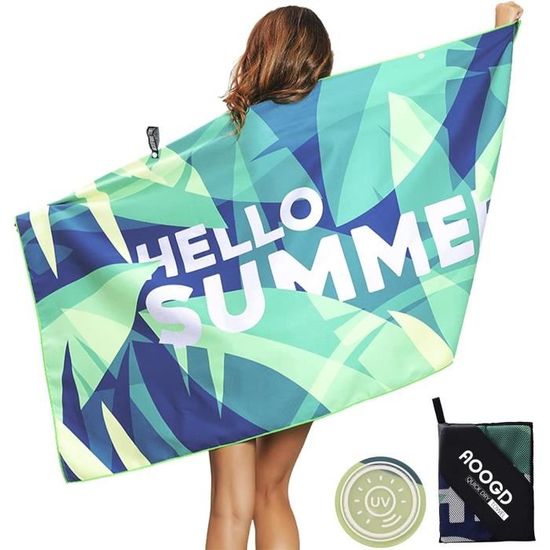 Serviette De Plage Flamant Rose Lubibi - Microfibre 160x80cm - Séchage Rapide, Sans Sable - Pour Plage, Piscine, Voyage
