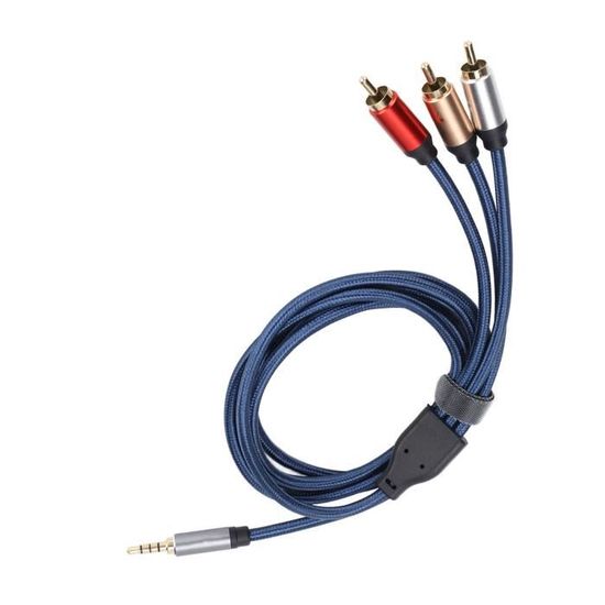 2 Câbles Audio RCA Mâle Vers Jack - Neufs Sous Emballage, Pour TV Ou Home Cinéma