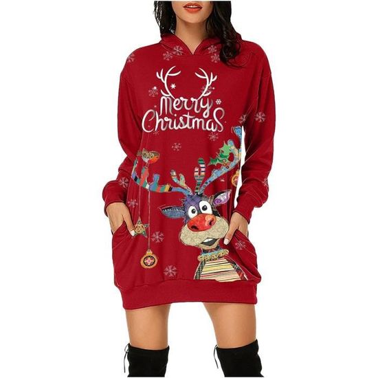 ROBE DE PLAGE Robe De Noël Femme De Noël Famille Moche Hiver Chaude