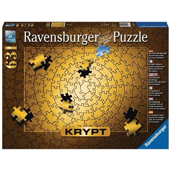 Puzzle Krypt 631 p - Ravensburger - Gold - Abstrait - Mixte - A partir de 14 ans