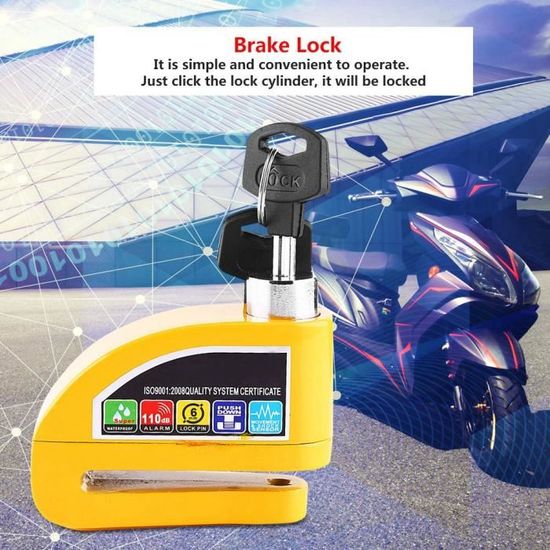 Windance Verrou Antivol Disque Frein Moto Vélo - Sécurité Robuste Et Portable
