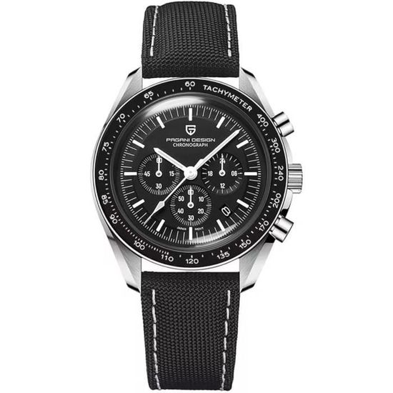 Montre Homme Zinvo Rival Chrono Panda - Acier, Quartz, Chronographe, Verre Saphir - 50m