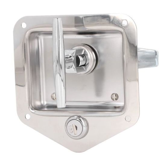 Serrure Amovible Pour Boîte Latérale Moto – Acier Inoxydable, 11x4,7 Cm, Avec 2 Clés – Sécurité Coffre Et Rangements