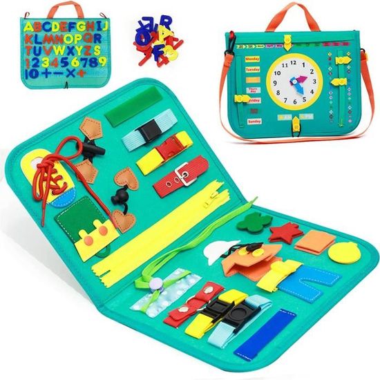 Tableau D’activités Montessori Lion – Busy Board Pour Enfants Dès 10 Mois, 17 Activités, Jouet Sensoriel Et éducatif - 3