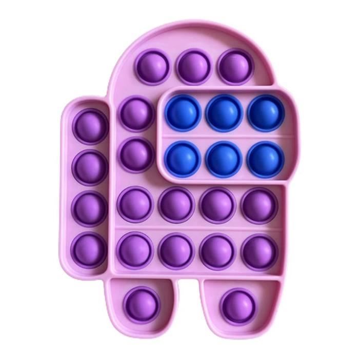 Jouet Sensoriel Pop It Anti-stress - 2 Pack, Formes Chenille Et Coccinelle - Silicone Doux - 6