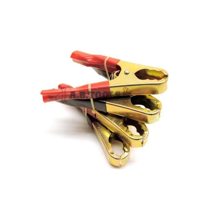 Câble de démarrage / Booster Pack pinces crocodile clip de Remplacement / Grip 2 Paires TE179