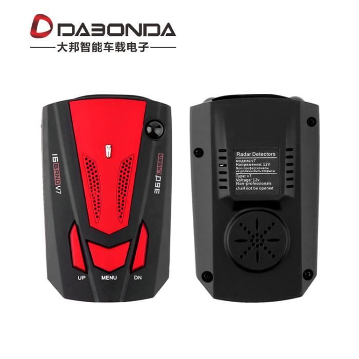 V7 électronique chien voiture radar compteur de vitesse voiture mobile vitesse radar multi-langue