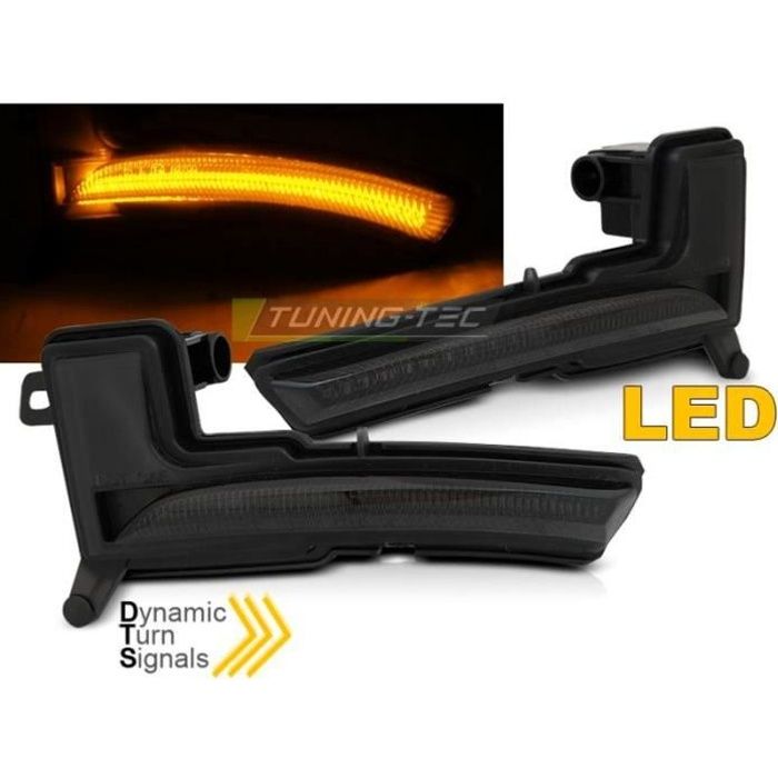 Paire Clignotant Repetiteur retroviseur Renault Clio 4 16-19 Fume LED Dynamique-35542041