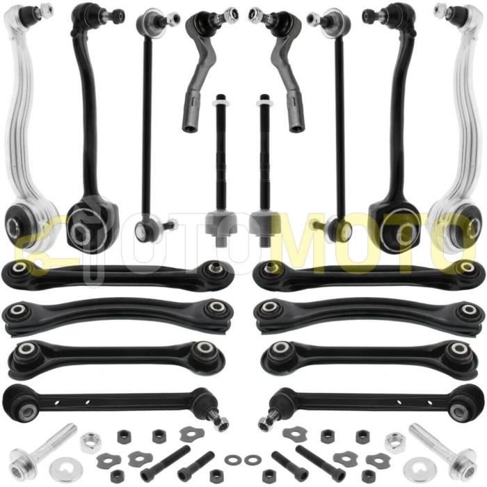 Kit bras de suspension avant et arrière compatible MERCEDES CLK A209 C209 W209 composé de 11 pièces