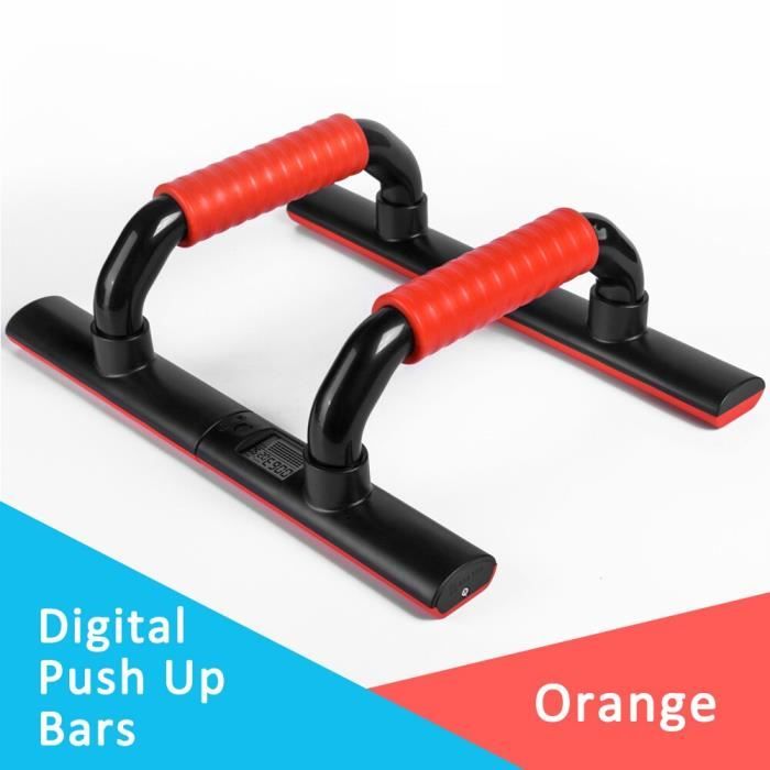 KYTO Push Up barres équipement d'exercice supports numériques en forme de I Gym accueil exercice outi - Modèle: Rouge -