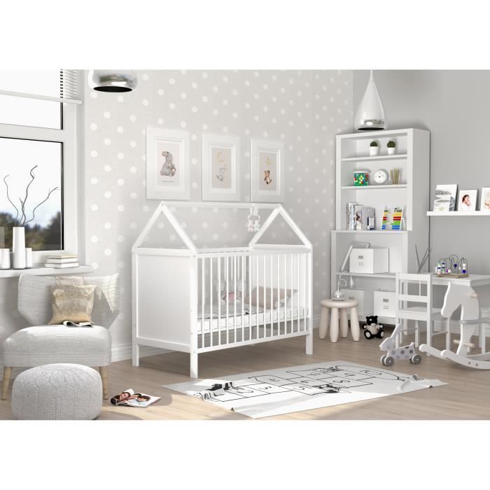 LIT BEBE CABANE BLANC 60x120