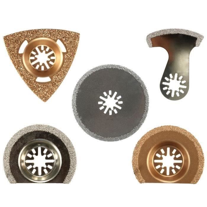 5Pcs Crabide Diamant Oscillant Outil Multi-fonction Lame de scie Pr Bosch Fein Multimaster la23893