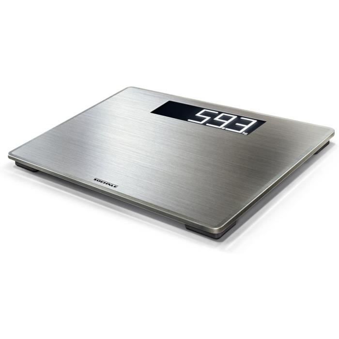 Soehnle Style Sense Safe 300, balance électronique avec large écran LCD, balance de précision supporte jusqu'à 180 kg, pèse personne