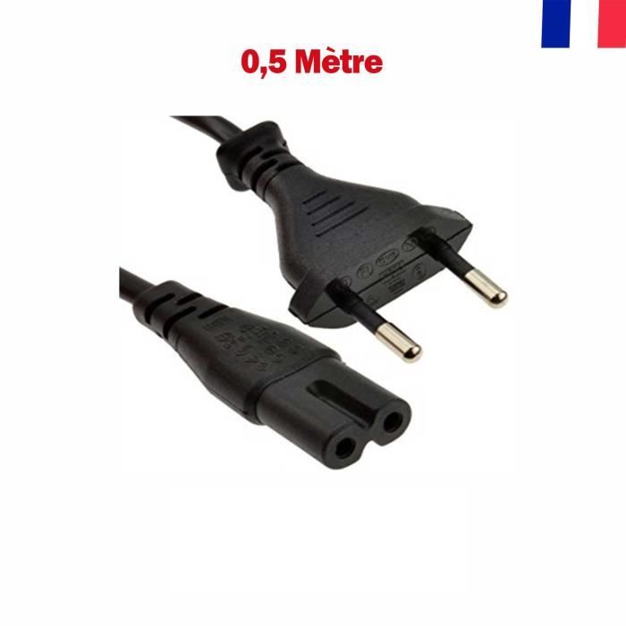 Cordon d'Alimentation Pour Radio Boombox 2 Prong Appareils Menagers Cable Secteur IEC 60320 C7 EU / EURO