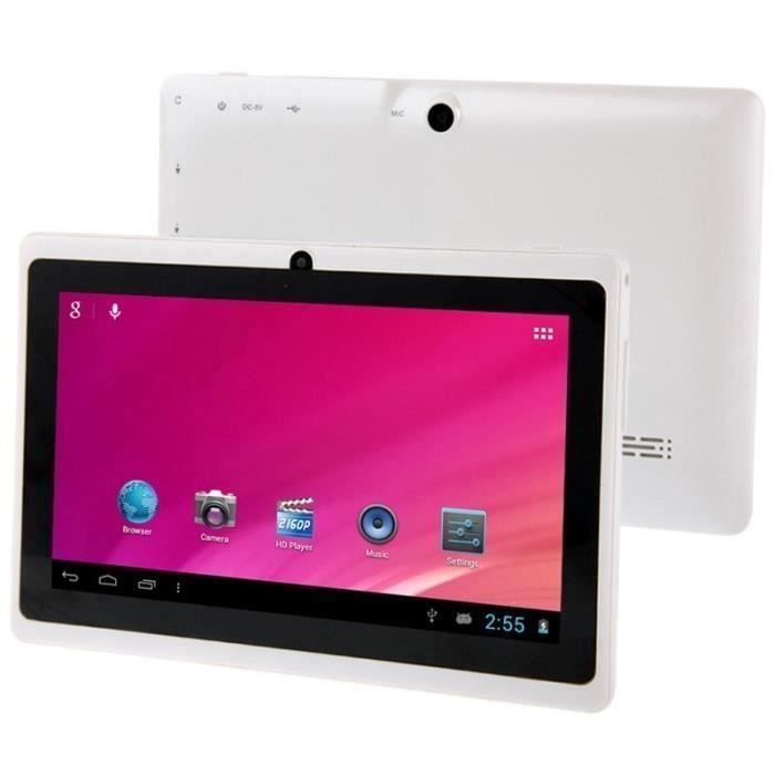Tablette PC, Android, 7 Pouces, 512MB+8GB, Blanc - 484040