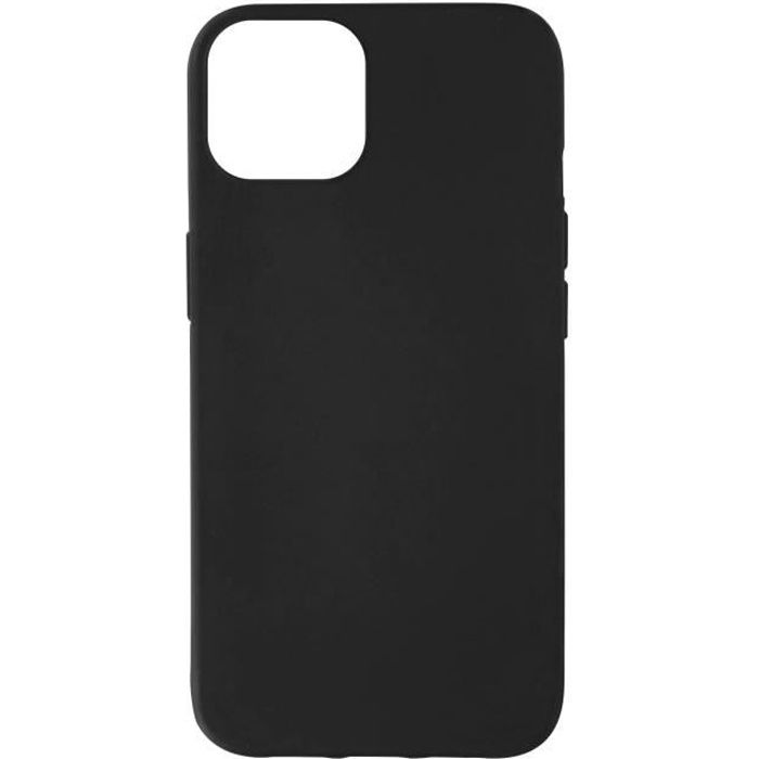 Coque iPhone 13 Résistante Silicone Gel Flexible Fine Légère Noir