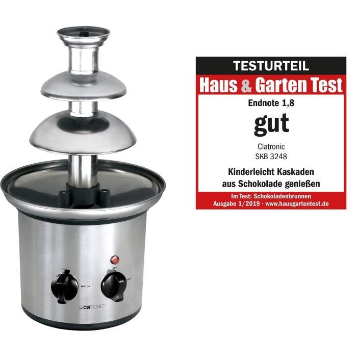 Clatronic SKB 3248 Fontaine à Chocolat 170 W Acier Inox