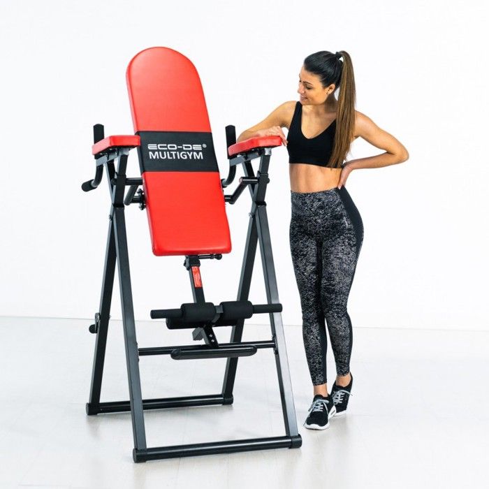 ECODE Table d'inversion gravitationnelle pliable Multigym 6 en 1 Power Tower Réglable, salle de gym à domicile, salle de gym
